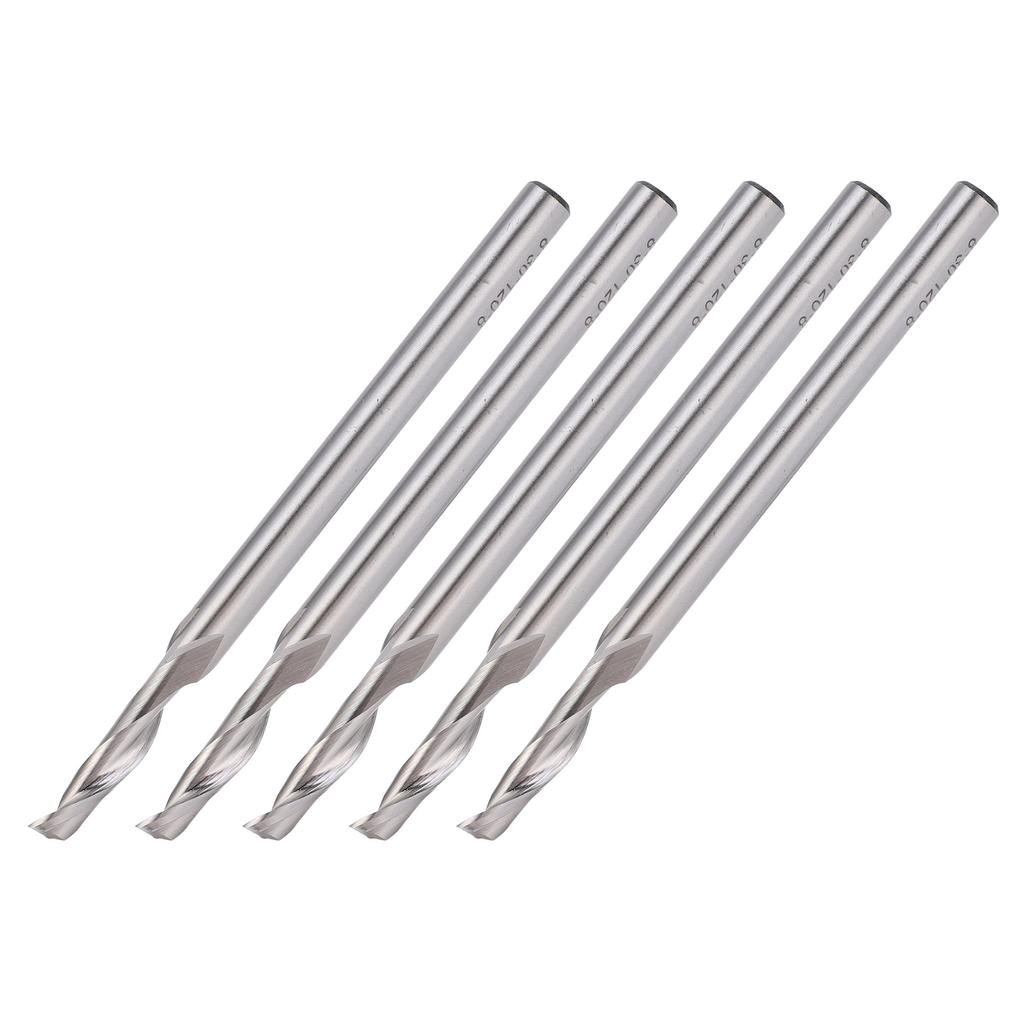 5 Buc. Freză Oțel Rapid de Mare Viteză cu Un Singur Canelură Spiralată Freză Capăt pentru Router CNC, Unealtă de Gravură