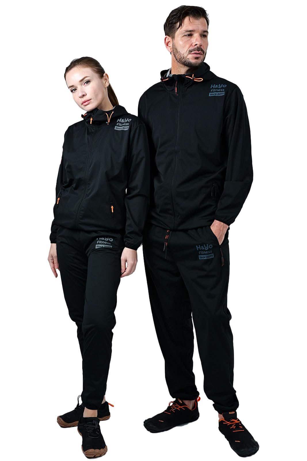 

Костюм для сауны для мужчин и унисекс, материал джерси для сауны, для похудения, для пота, очень теплый и протестированный H&Yo Женщины, Экипировка, Костюм, Поддержка, Эластичный, (Черный, G, XL)