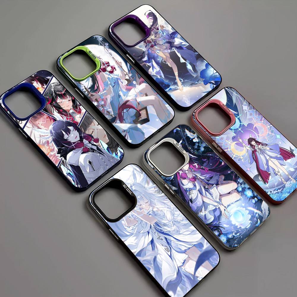 Genshin Impact Columbina Phone Case For IPhone 17 16 15 14 13 12 11 Pro Max Plus Color Silver Cover