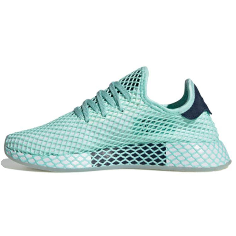 

Adidas Originals Deerupt Runner Удобные Универсальные Сетчатые Дышащие Низкие Кроссовки для Марафона Женские кроссовки Зеленые DB3599 38⅔