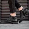 Autumn and winter new fashion Martin boots soft leather soft-soled boots men's cotton leather boots retro boots