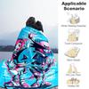 1PC Sonic Artwork Outdoor Blanket Lightweight Flannel, Soft & Warm, All-Season Use for Sofa, Outdoor, Camping, Living Room, Office53