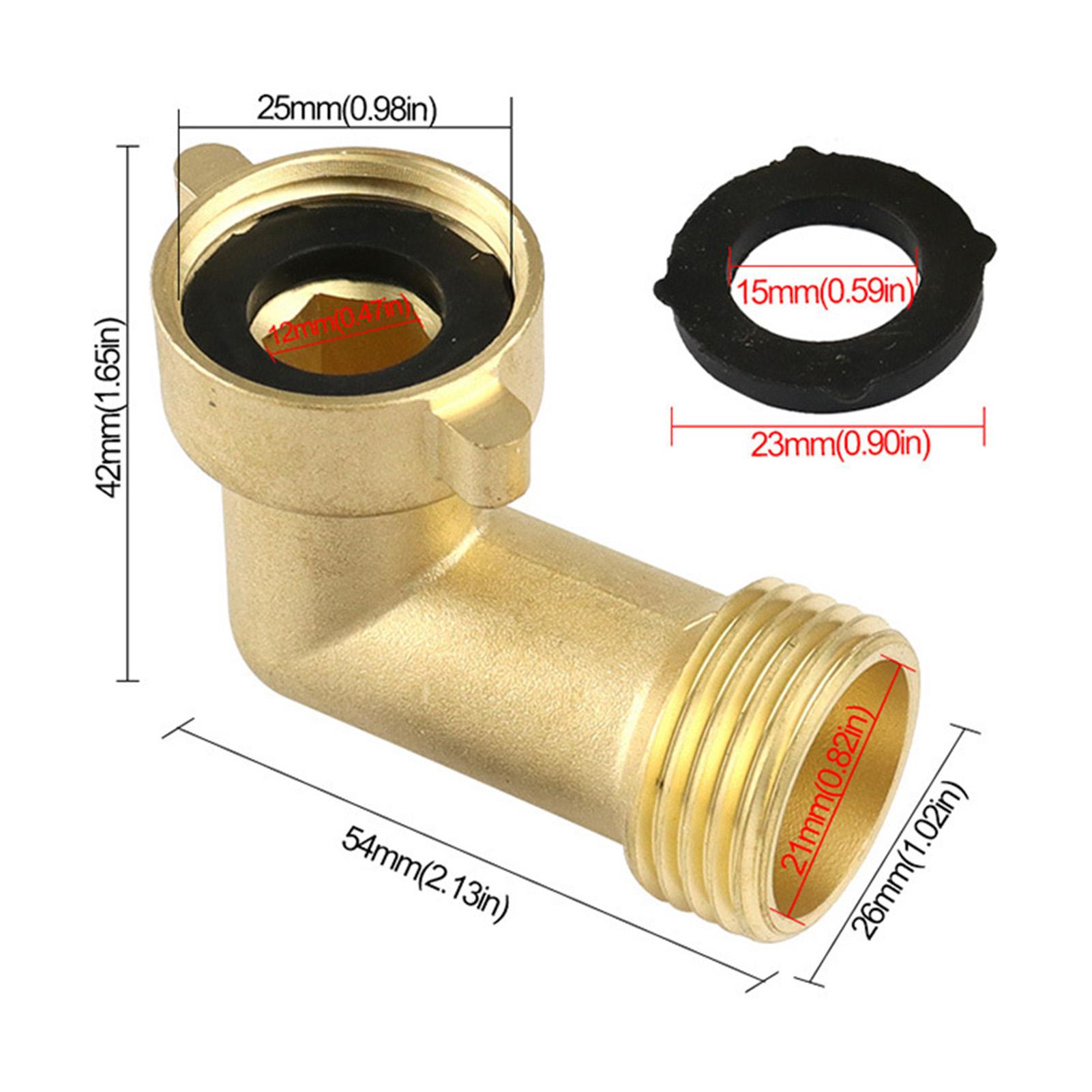 

Brass Garden Hose Adapter Brass 90 Degree Hose Elbow Connector Home Garden Hose Joint Adapter Fittings Hose Quick Connector