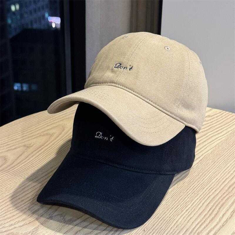 Autumn simple casual letter embroidery cap soft top baseball cap men and women daily travel visor tide