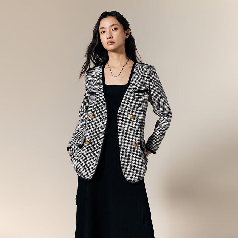 

Gejin Women s Houndstooth Short Jacket L