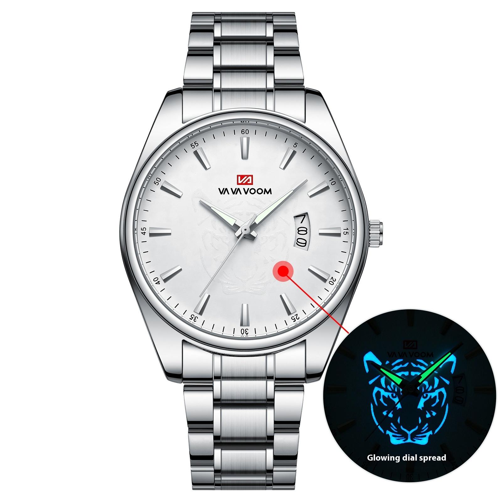 

VA VA VOOM Men s Watch Waterproof Luminous Calendar Business Quartz Watch