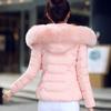 Autumn and winter new women's cotton-padded jacket short jacket large fur collar women's cotton-padded jacket women's large size cotton-padded jacket