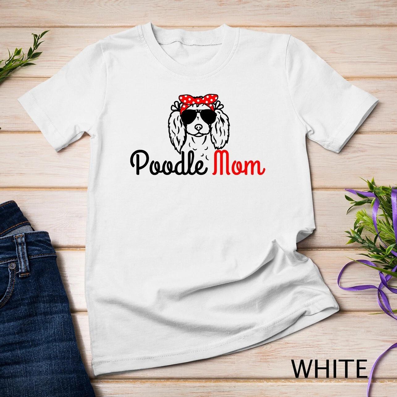 Poodle Mom Vintage Funny Cute Dog Poodle Mama T-Shirt Unisex T-shirt XL