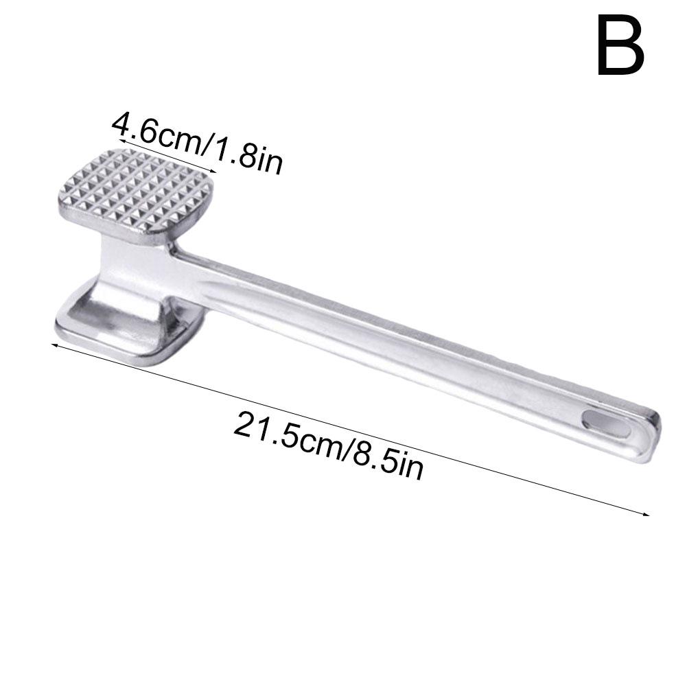 Food Hammer Meat Tenderizer Hammer Multifunction Aluminum Alloy Double-sided Meat Hammer Mallet Tool For Pounding Beef, Pork