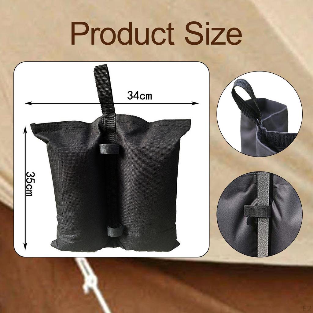 2 Pieces Canopy Windproof Weight Bags Outdoor Tent Sandbag Stabilizer for Sun