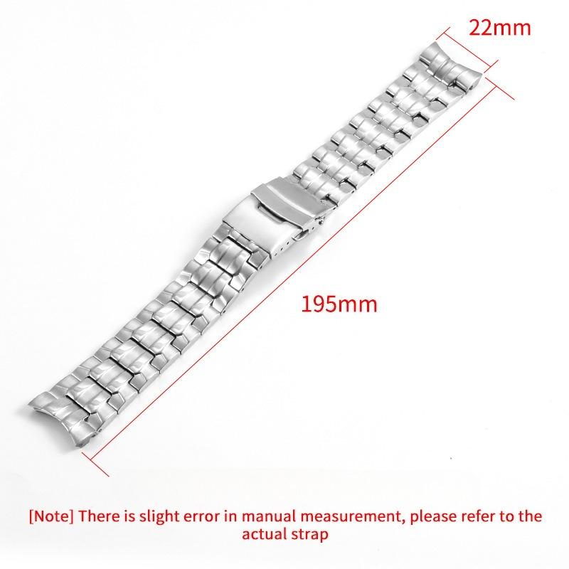 22mm nerezový řemínek Pro Casio EF-550 Řada EDIFICE EF-550D/PB EF-523 5147 Vodotěsný silikonový gumový řemínek na hodinky Náramek