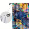 Set Of 2 Brilliant Colored Glass Stone Printed Curtain Home Decor Window Treatment Bedroom Office Kitchen Curtains Made Polyester