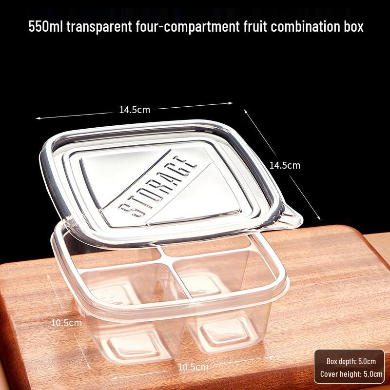 Disposable Plastic Multi-Compartment Food Containers