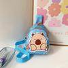 Cartoon Print Capybara Sling Shoulder Crossbody Bag Storage Chest Pack Gift