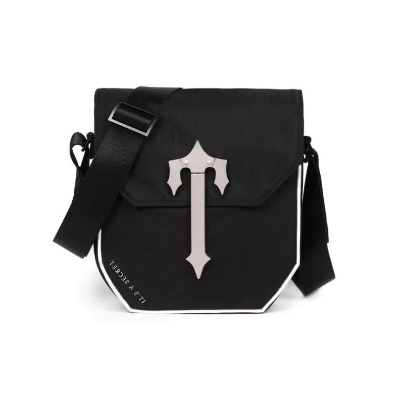 Tasche Mode Neu Herren und Damen Quadratische Tasche Umhängetasche Schultertasche Nylon Tasche black