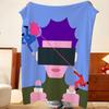 Artist A-Andy H-Huang Throw Flannel Throw Blanket, Lightweight Cozy, Durable Washable Cute Cool