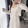 Floral Camisole Dress & Sun Protection Cardigan Set - 2026 Spring/Summer Gentle Sweet Style