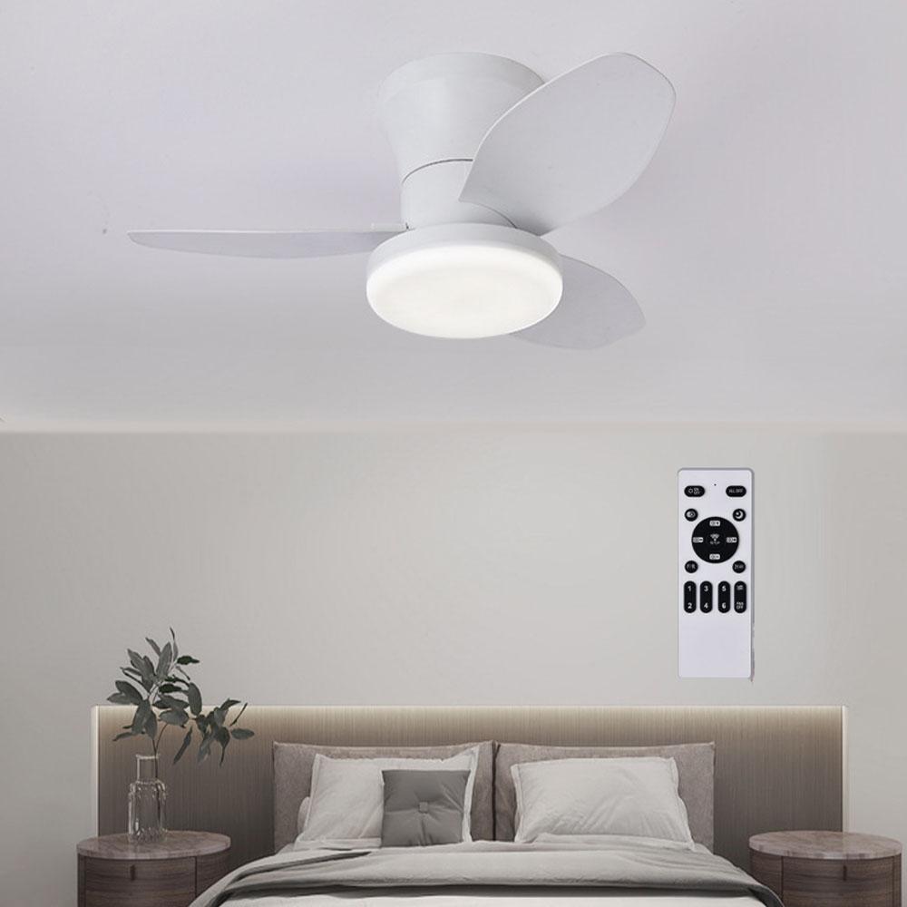 3-blades Living Room, Dining Room, Study, Office Ceiling Fan Lamp. Nordic Bedroom, Ceiling Fan Lamp.