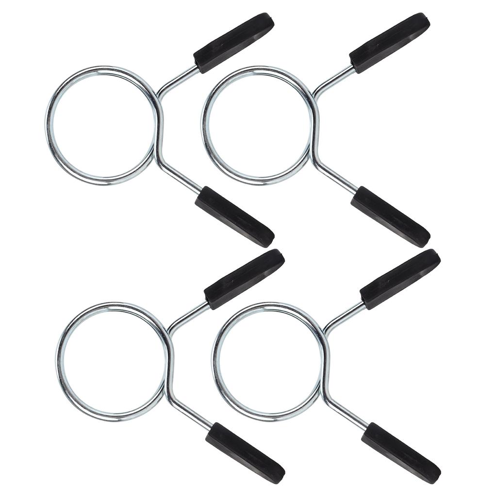 4Pcs Barbell Clamp Spring Collar Clip Gym Weight Dumbbell Spring Lock Standard Lifting Kit