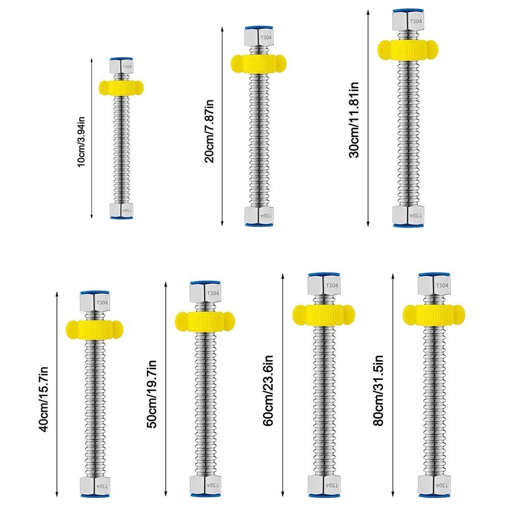 Corrugated Plumbing Hose with Wrench Faucet Connector Hose Water Purification System