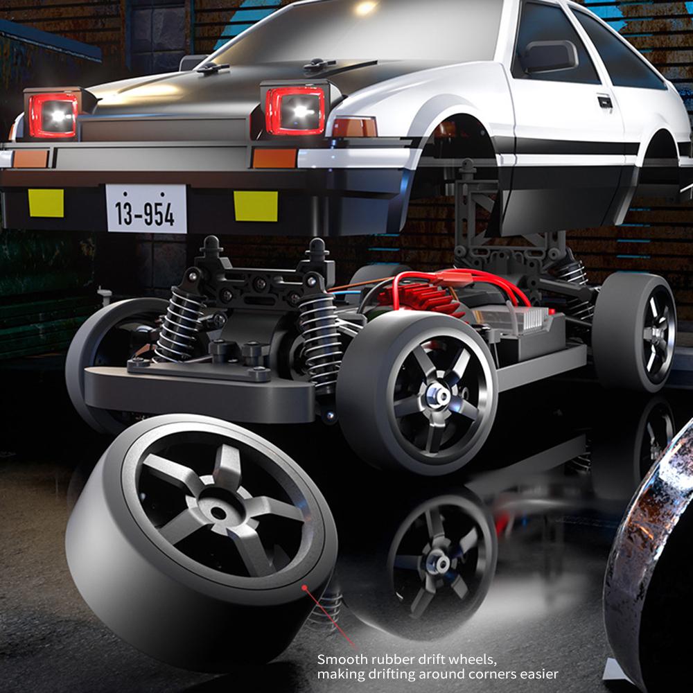 Remote Control Drift Car, 1:12 4WD Electric Toy Car 30KM/H High-Speed Racing Vehicle with LED
