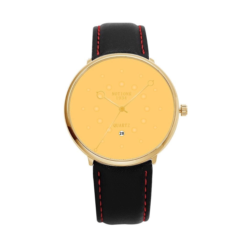 Concept Stainless Steel Mesh Strap Watch Men'S Personality Creative Waterproof Calendar Luminous Quartz Watch