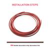 5M Universal Car Moulding Decoration Flexible Strips Car Interior Dashboard Door Gap Cover Trim Strip Accessoires With Scraper