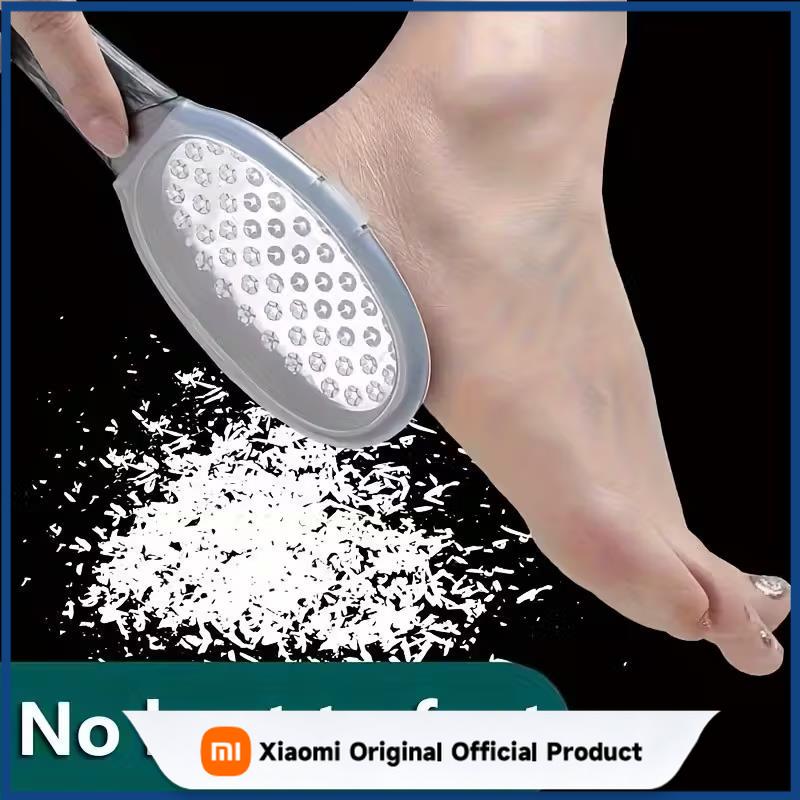 Xiaomi 2PCS Stainless Steel Foot File – Splash-Proof, Ergonomic Handle, Coarse/Fine Grit for Home Spa & Gift