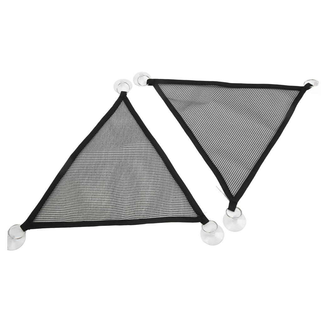 2Pcs Triangular Bearded Dragon Hammock Soft Replaceable Lizards Hammock with Suction Cup for Reptiles HamstersS