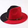 Popular European and American Classic Double-color Wide-brimmed Top Hat Men's and Women's Fashion OL Style Cowboy Hat Jazz Hat