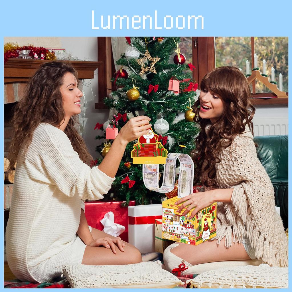 Weihnachtliches Santa Sparschwein mit Schlitz für Feiertagsparty und Geschenkpräsentationen