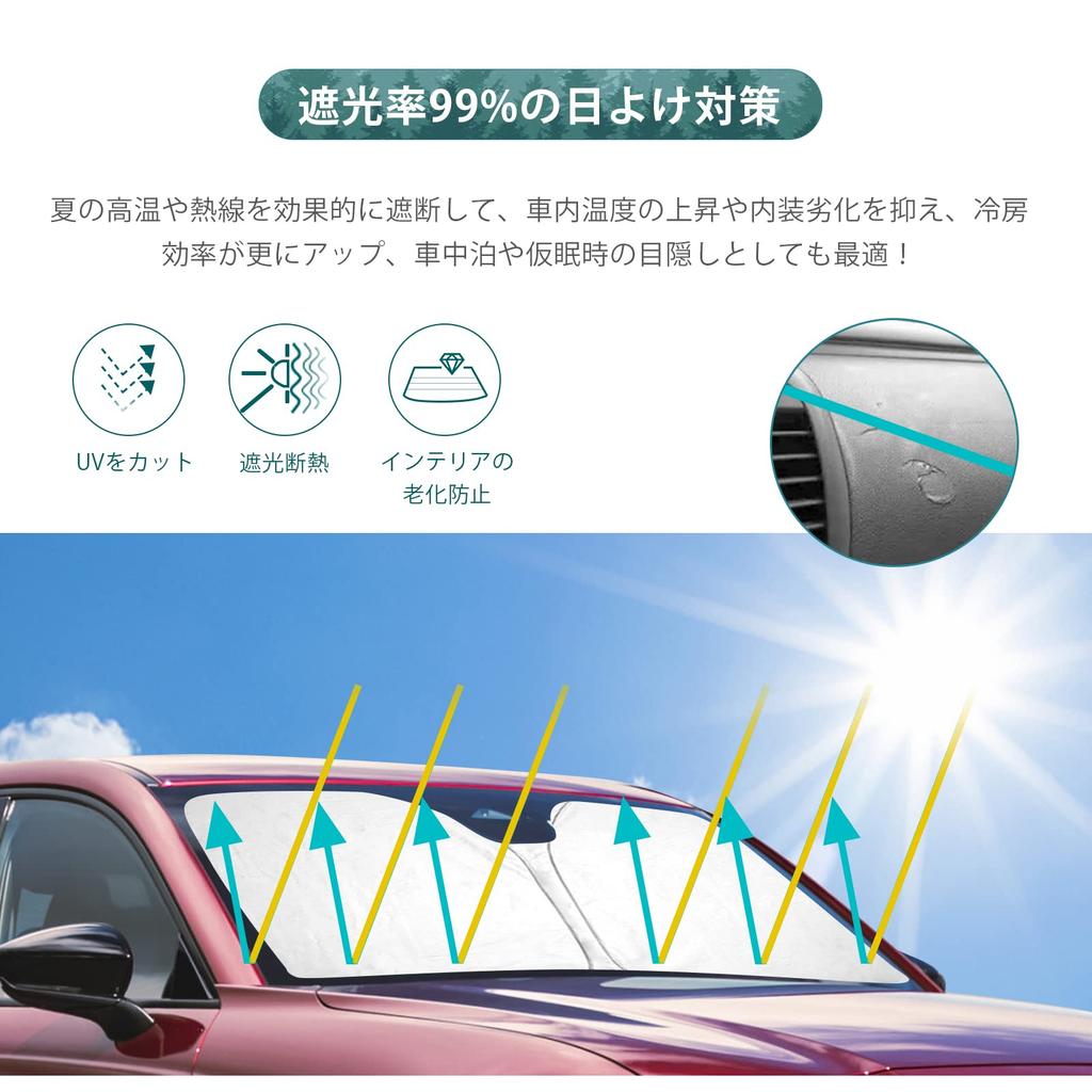 HUAHAO Sunshade for the New Mazda KH CX60 Windshield UV Sunshade for Car Windshield Light Heat Insulating No Suction Cups Custom Parts CX-60 Series,