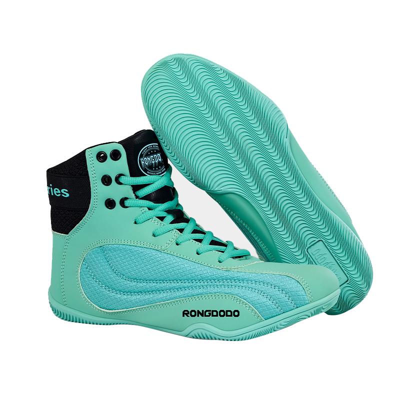 Nuove Scarpe da Pugilato Allenamento Combattimento Arti Marziali Fitness Esercizio Scarpe Sanda High Top Ammortizzanti Scarpe da Wrestling