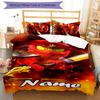 3pcs Custom Name Cartoon Lego Ninjago Bedding Set Duvet Cover Closure Includes 1 Duvet Cover & 2 Pillowcases for All Seasons Bedroom Decor
