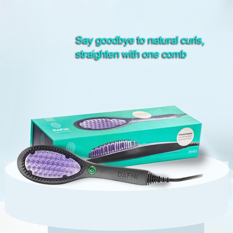 Prostownica do włosów Szczotka Ceramiczna Szybkie Prostowanie Nagrzewanie Gorący Grzebień Damska Szczotka Wygładzająca Narzędzie do Stylizacji Lokówka