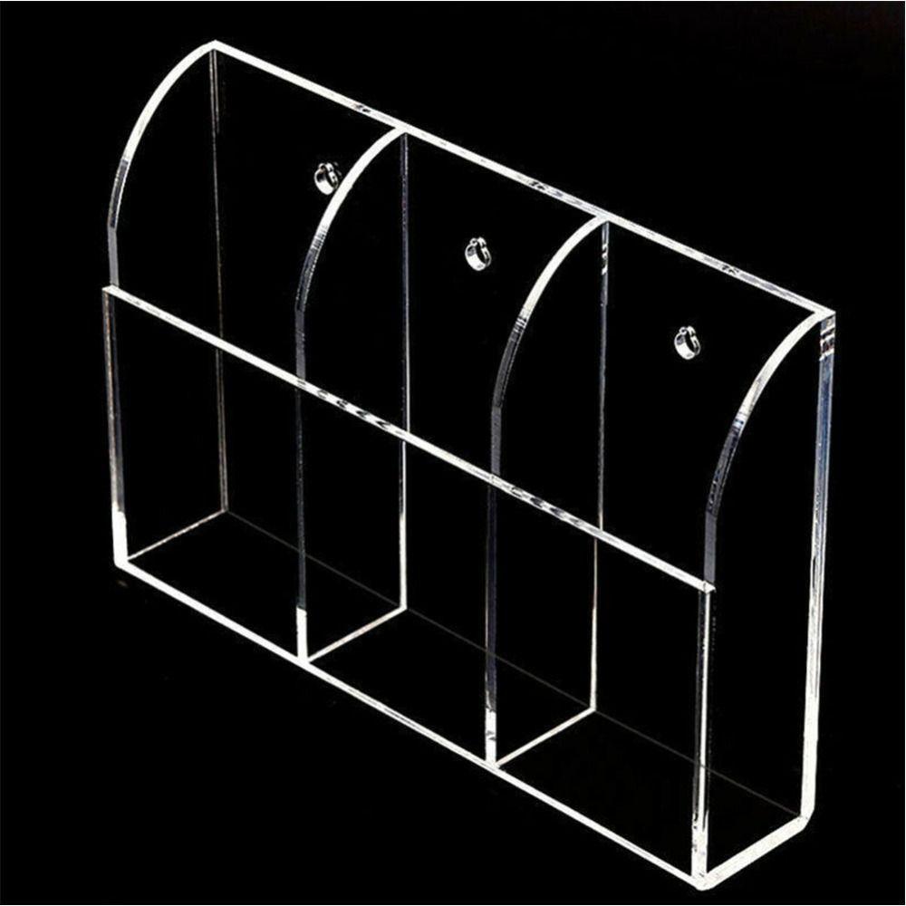 Wall Mounted Remote Control Holder Acrylic Makeup Organizer Pen Storage Box  TV Remote Control