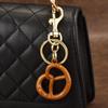 Style Fruit Keychain Keyring With Resin Dimpled Alloy For Car And Bag Decor