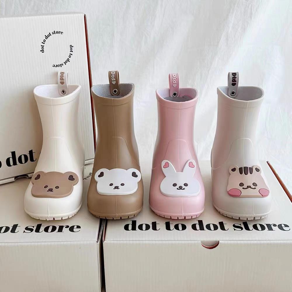 Children's Non-Slip Silicone Rain Boots - Cute Cartoon Design for Preschool and Primary