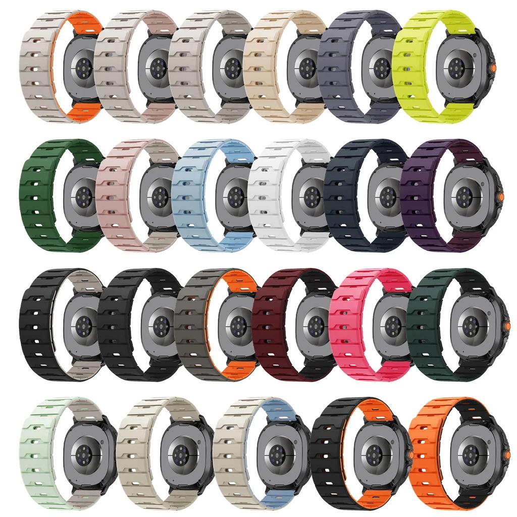 Silicone Magnetic Strap for Samsung 8 40mm 44mm classic 46mm Sport Watchband Bracelet for Samsung Ultra 1 2 Smart Watch Band