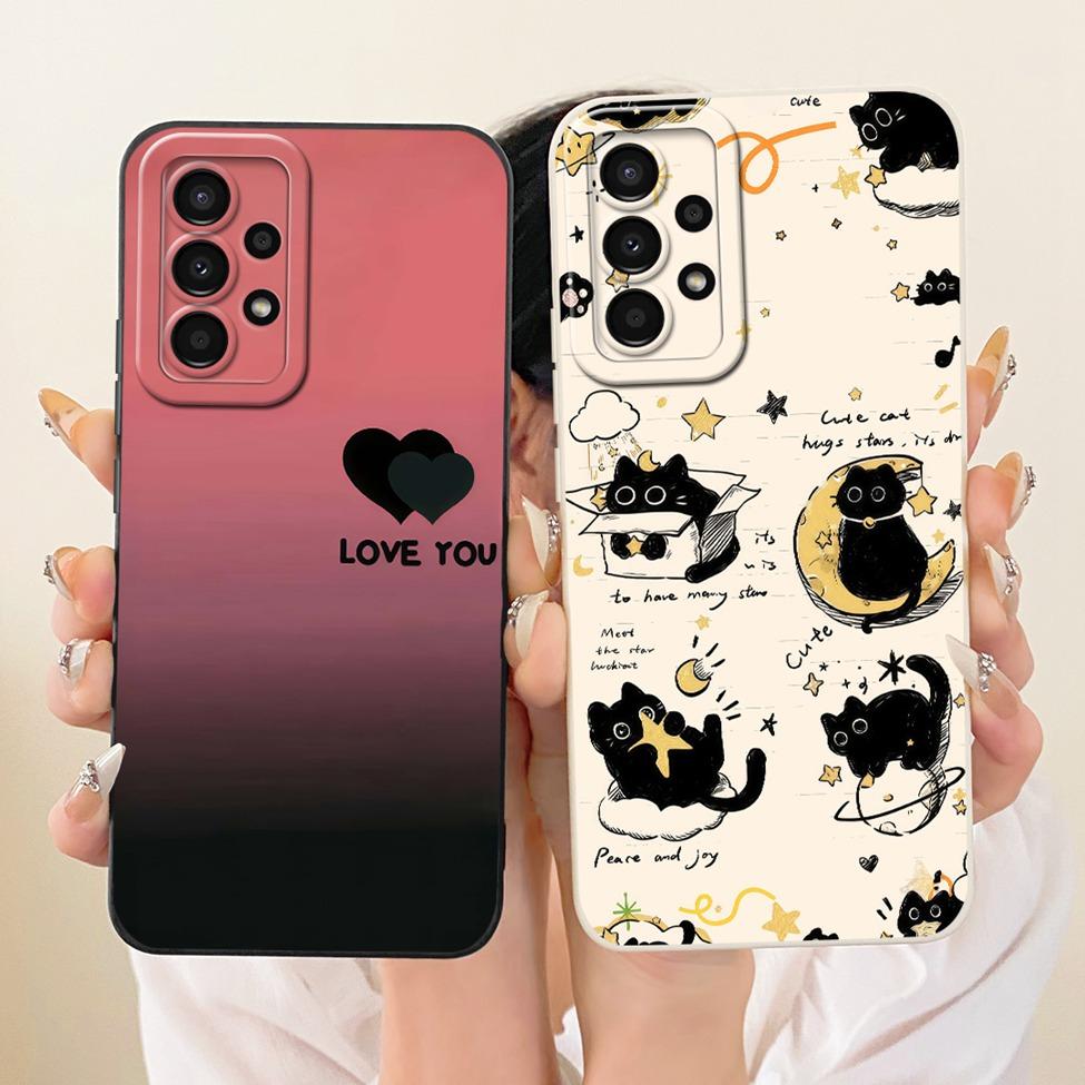 For Samsung Galaxy A32 4G A325F A325M A325N Casing For Samsung A32 4G Case Cover Silicone Fashion Cartoon Cute Funny Painted