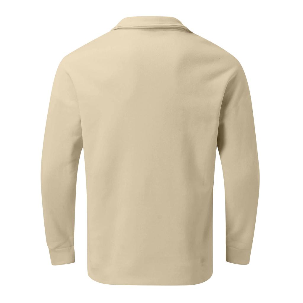 Herren Outdoor Vintage V-Ausschnitt Knopf Langarm Mode Sport T-Shirt