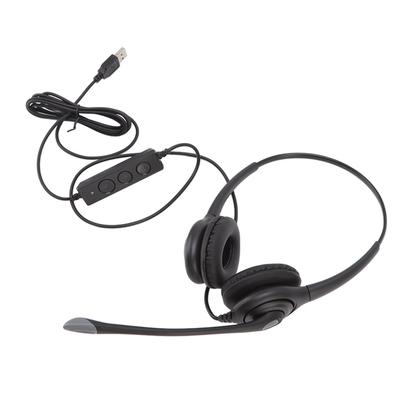 Customer Service Headset Noise Reduction Ergonomic Clear Call Volume Control USB Headset with