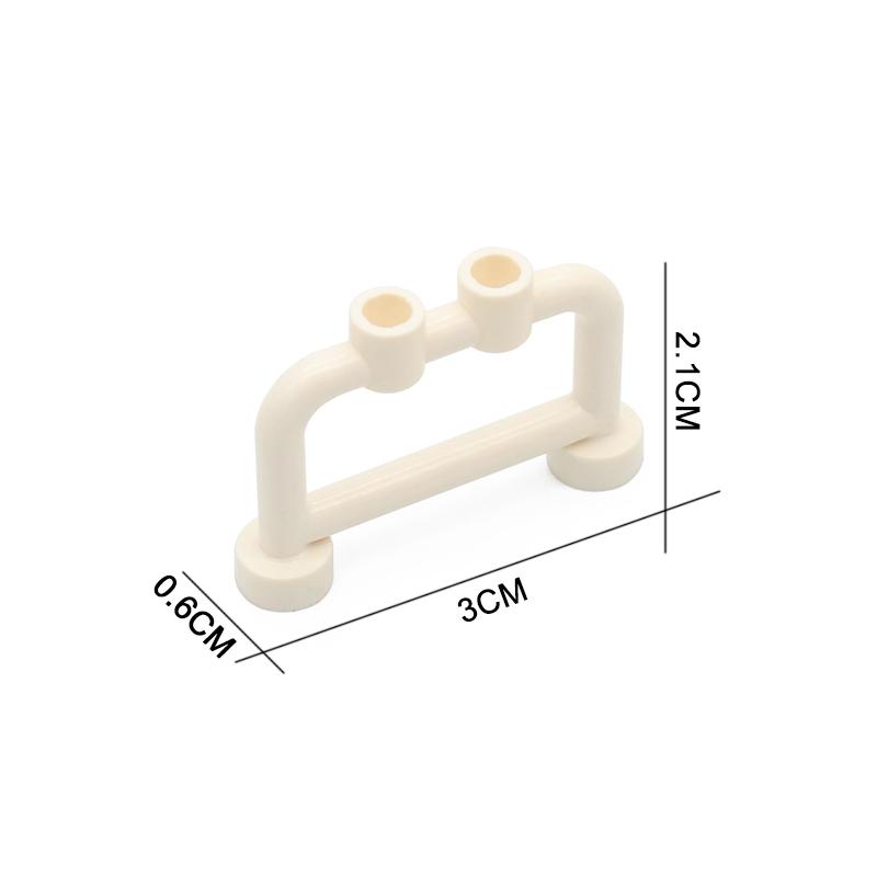 Marumine 30 STÜCKE MOC Bausteine Stadt Zaun Zubehör Geländer Treppen Hausteile Garten Militär Bausteine Teile 30056 33303