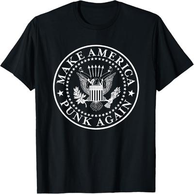 Make America Punk Again Vintage Punk Rock 80. léta Tričko