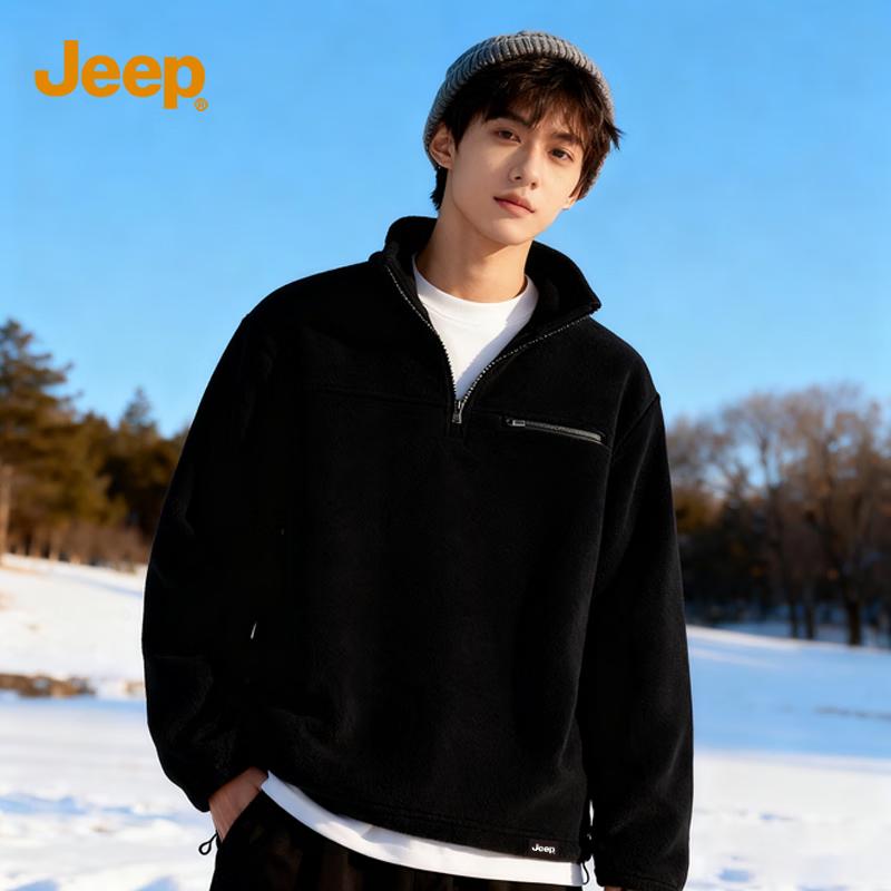 Jeep Men's Fleece Half-Zip Jacket