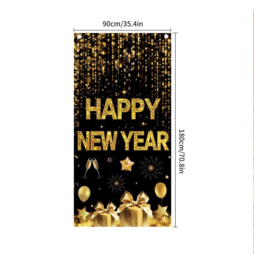 

Полиэстер Новогодний Чехол на Дверь Подвеска на Дверь Тканевый Флаг Модный Знак на Окно Баннеры Новый Год Style 4