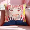 Anime B-Blue Box Cushion Cover Breathable Linen Pillowcase Summer Odorless Eco-Friendly Invisible Zipper Washable