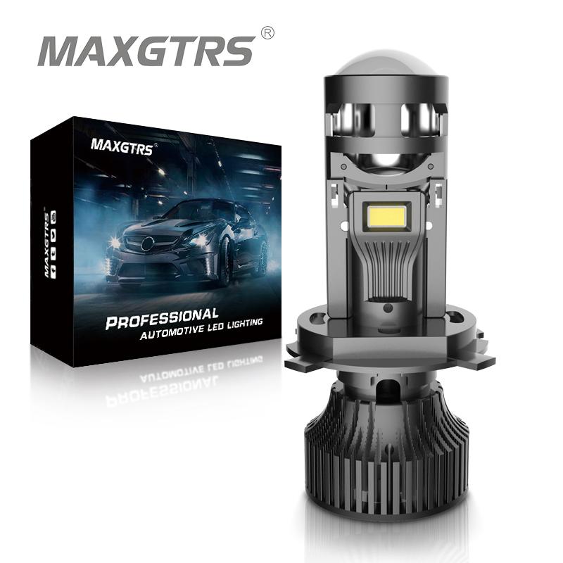 

MAXGTRS 1Pcs H4 LED Headlight CSP for Car Motorcycle H4 9003 HB2 Bulb Hi/Lo High and Low Beam Motorbike Headlamp Len 12V 24V Left-Hand Drive белый