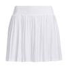 Solid Color Pleated Golf Skirt Comfortable Casual Women Skirts White HS8951