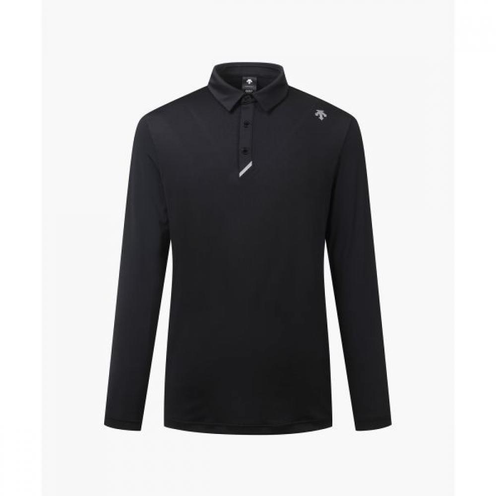 

DeScenTe Golf Мужская жаккардовая футболка с длинным рукавом Cool Feeling BLKGBLACK/95